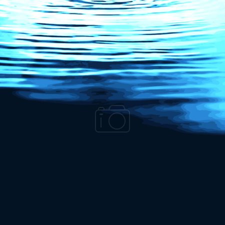 Illustration for Water Surface Ripples modern vector illustration - Royalty Free Image