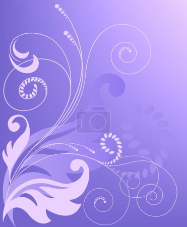 Téléchargez les illustrations : Abstrait fond violet, illustration vectorielle - en licence libre de droit
