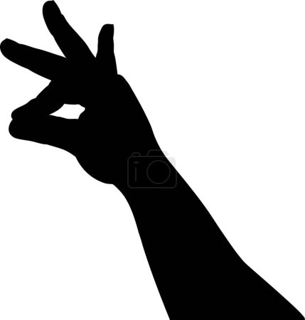 Ilustración de Ilustración del gesto de la mano - Imagen libre de derechos