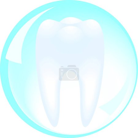 Photo for Human tooth design, vector illustration - Royalty Free Image