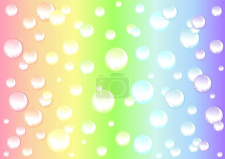 Illustration for Bubbles background vector illustration - Royalty Free Image