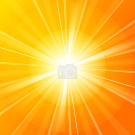 Téléchargez les illustrations : "Fond vectoriel Sunshine "illustration vectorielle colorée - en licence libre de droit