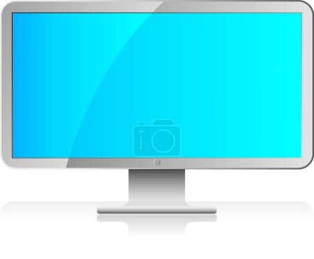 Illustration for Lcd web icon vector illustration - Royalty Free Image