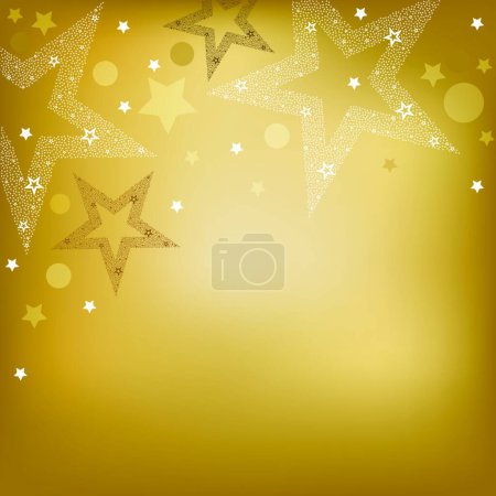 Illustration for "Card With Stars" colorful vector illustration - Royalty Free Image