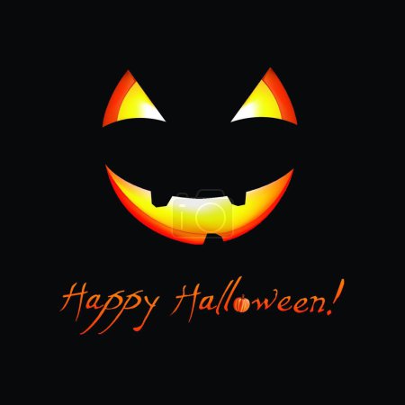 Ilustración de "Feliz Halloween vector ilustración" - Imagen libre de derechos