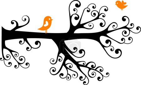 Ilustración de Icono de árbol abstracto, ilustración vectorial - Imagen libre de derechos