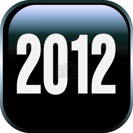 Illustration for 2012 new year vector illustration - Royalty Free Image