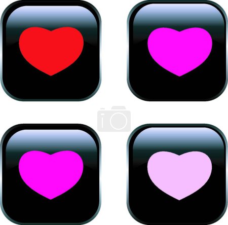 Illustration for Heart, simple vector illustration - Royalty Free Image