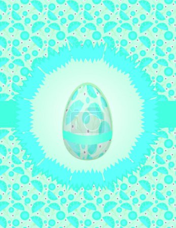 Illustration for Easter  card  vector illustration - Royalty Free Image