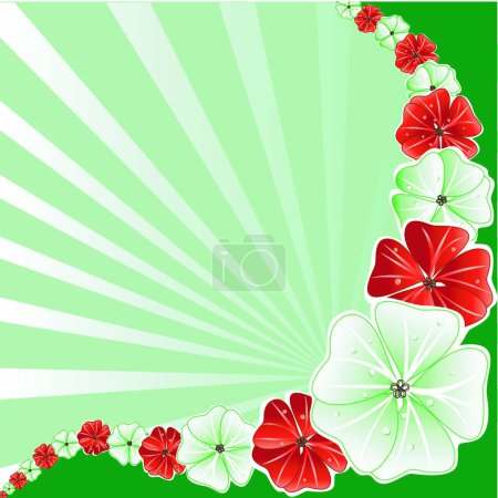 Ilustración de Fondo de diseño floral, ilustración vectorial - Imagen libre de derechos
