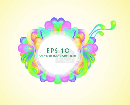 Illustration for Illustration of the vector  bubble  background - Royalty Free Image