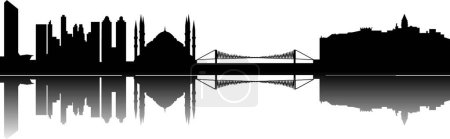 Illustration for Illustration of the Istanbul skyline - Royalty Free Image