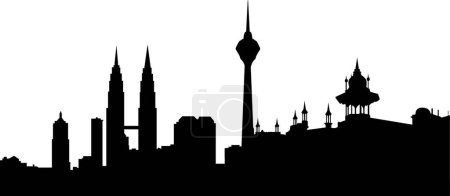 Illustration for Illustration of the Kuala Lumpur - Royalty Free Image