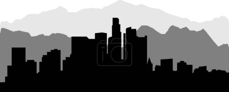Ilustración de Ilustración del horizonte de Los Ángeles - Imagen libre de derechos
