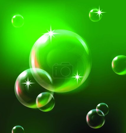 Illustration for Illustration of the bubbles background - Royalty Free Image
