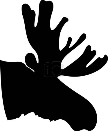 Illustration for Illustration of the  moose - Royalty Free Image