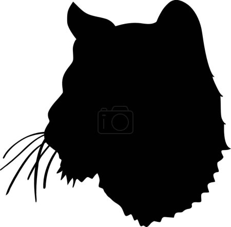 Ilustración de Ilustración del león, diseño simple vector - Imagen libre de derechos