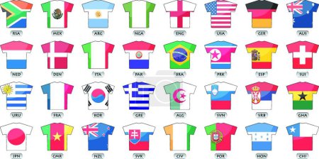 Illustration for Countries flags icons vector illustration - Royalty Free Image