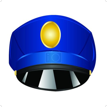 Illustration for Service cap police, graphic vector illustration - Royalty Free Image