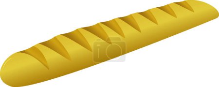 Illustration for Bread web icon vector illustration - Royalty Free Image