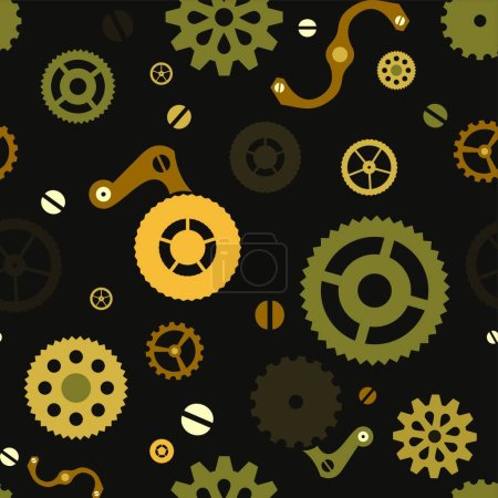 Photo for "Steampunk seamless" vector illustration - Royalty Free Image