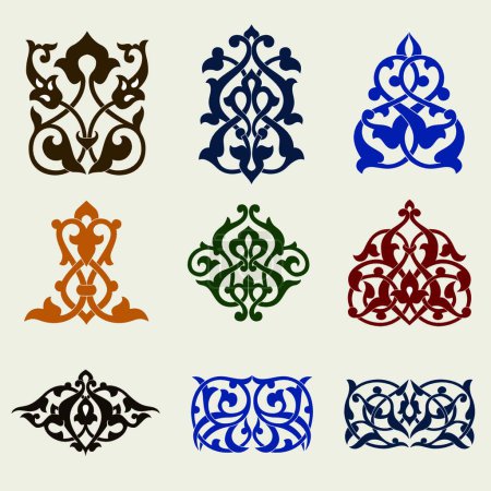 Ilustración de Elemento decorativo arabesco, ilustración vectorial gráfica - Imagen libre de derechos