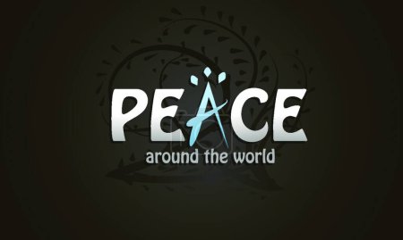 Illustration for Peace, graphic vector illustration - Royalty Free Image