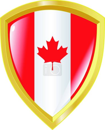 Ilustración de Emblema de Canadá, ilustración vectorial - Imagen libre de derechos