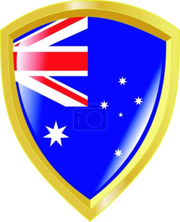 Ilustración de Emblema de Australia, ilustración vectorial - Imagen libre de derechos