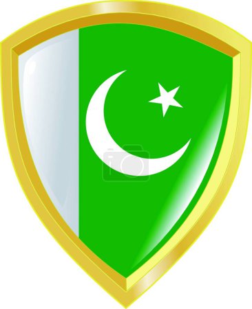 Ilustración de Emblema de Pakistán, ilustración vectorial - Imagen libre de derechos