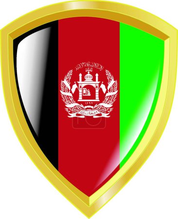 Ilustración de Emblema de Afganistán, ilustración vectorial - Imagen libre de derechos