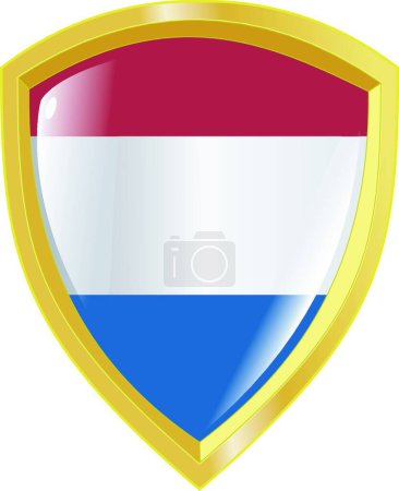 Téléchargez les illustrations : Emblème des Pays-Bas, illustration vectorielle - en licence libre de droit