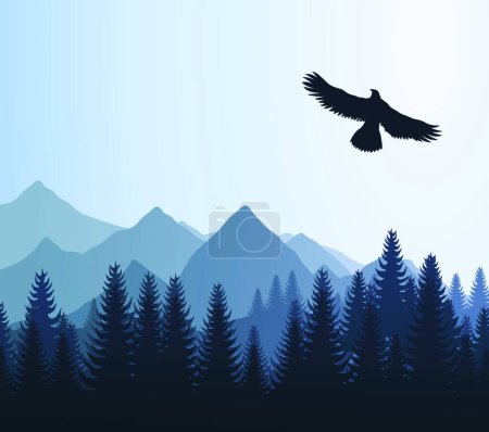Illustration for Illustration of the Eagle - Royalty Free Image