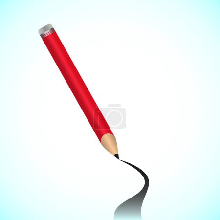 Illustration for Pencil web icon vector illustration - Royalty Free Image