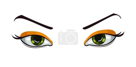 Téléchargez les illustrations : Illustration vectorielle beaux yeux - en licence libre de droit