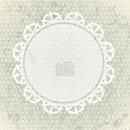 Illustration for Lace background  vector  illustration - Royalty Free Image