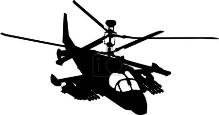 Illustration for The Illustration of the Helicopter - Royalty Free Image