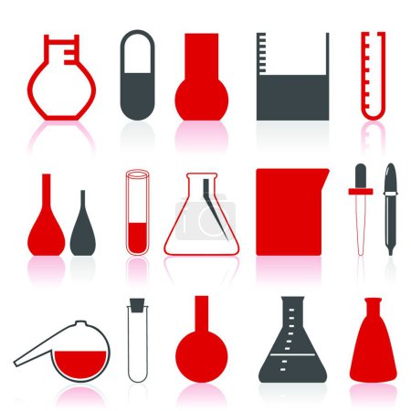 Illustration for Chemistry icon, colored vector illustration - Royalty Free Image