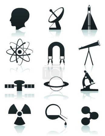 Ilustración de Icono de ciencia, ilustración vectorial de color - Imagen libre de derechos