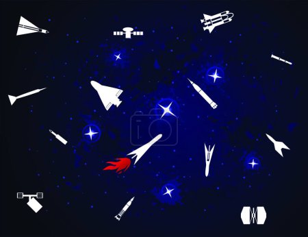 Ilustración de Espacio conjunto moderno vector ilustración - Imagen libre de derechos
