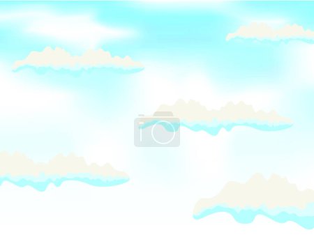 Illustration for Sky background vector illustration - Royalty Free Image