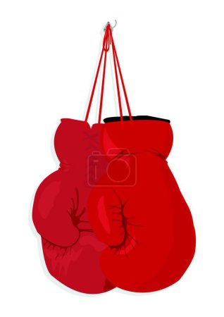 Téléchargez les illustrations : Gants de boxe illustration vectorielle moderne - en licence libre de droit