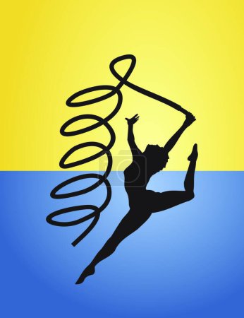 Illustration for Gymnast icon, vector illustration - Royalty Free Image