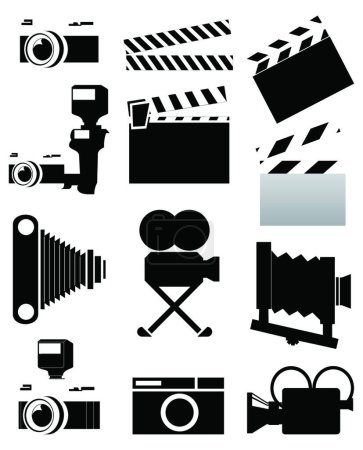 Téléchargez les illustrations : Illustration vectorielle moderne du cinéma - en licence libre de droit