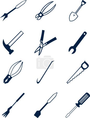 Illustration for Tools, simple vector illustration - Royalty Free Image