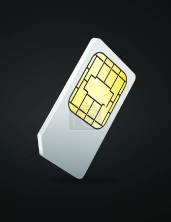 Ilustración de Ilustración del vector tarjeta SIM - Imagen libre de derechos
