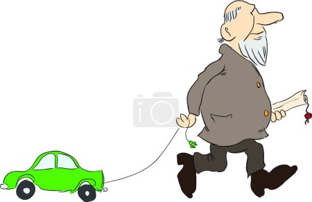 Illustration for Illustration of the Electric vehicle project - Royalty Free Image