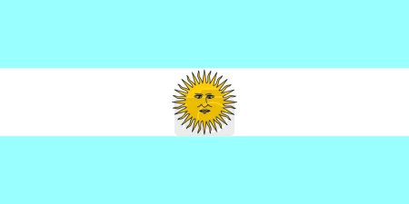 Illustration for Illustration of the Argentina flag - Royalty Free Image