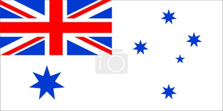 Illustration for Australiaaval ensign, graphic vector illustration - Royalty Free Image