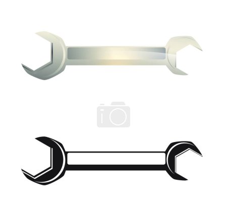 Ilustración de Icono de llave, ilustración vectorial - Imagen libre de derechos